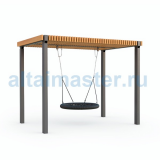 КС-6 Качели "Гнездо" под навесом