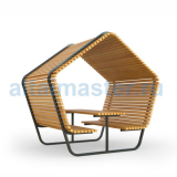 СН-5 Стол с лавочками под навесом