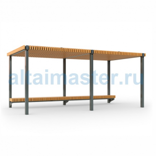 ПН-2.4 Навес со скамейками ПН-2.4 Навес со скамейками